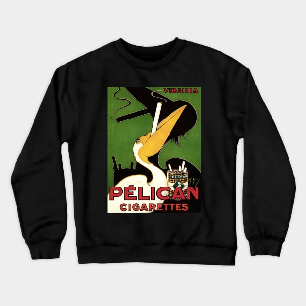 Cigarettes Advertising - Pélican Crewneck Sweatshirt by CozyCanvas